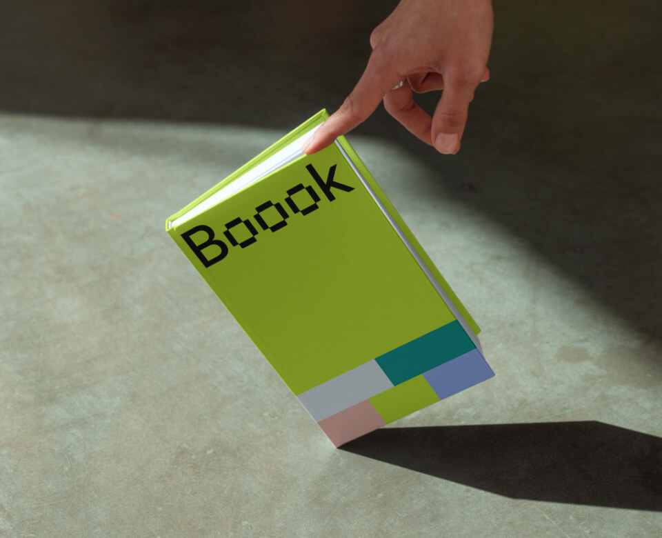 mockup livre à toucher du doigt