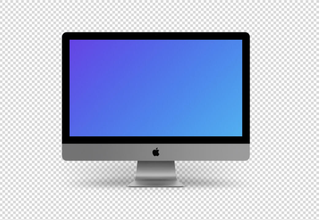 iMac transparent Mockup
