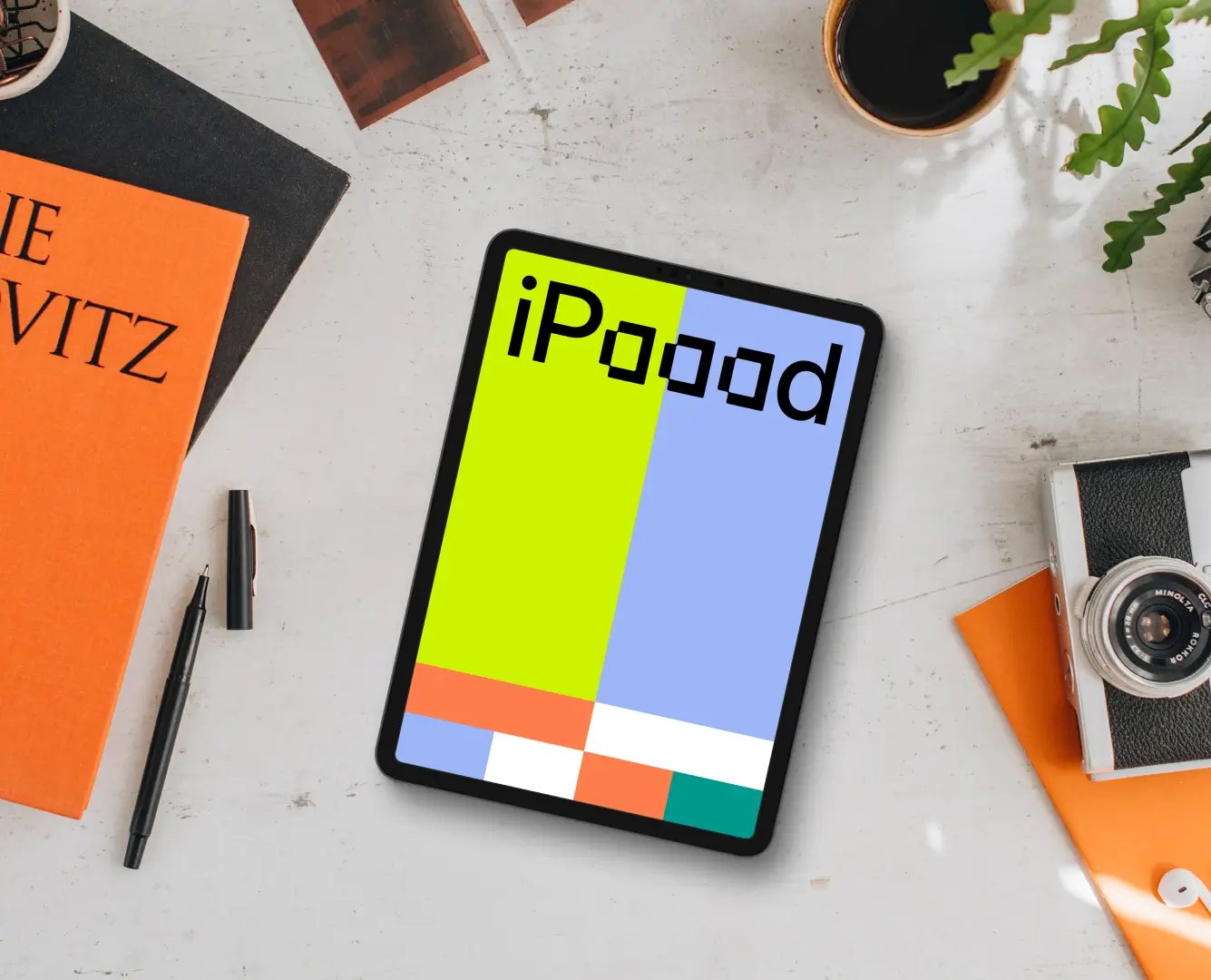 iPad Mockup sur la table