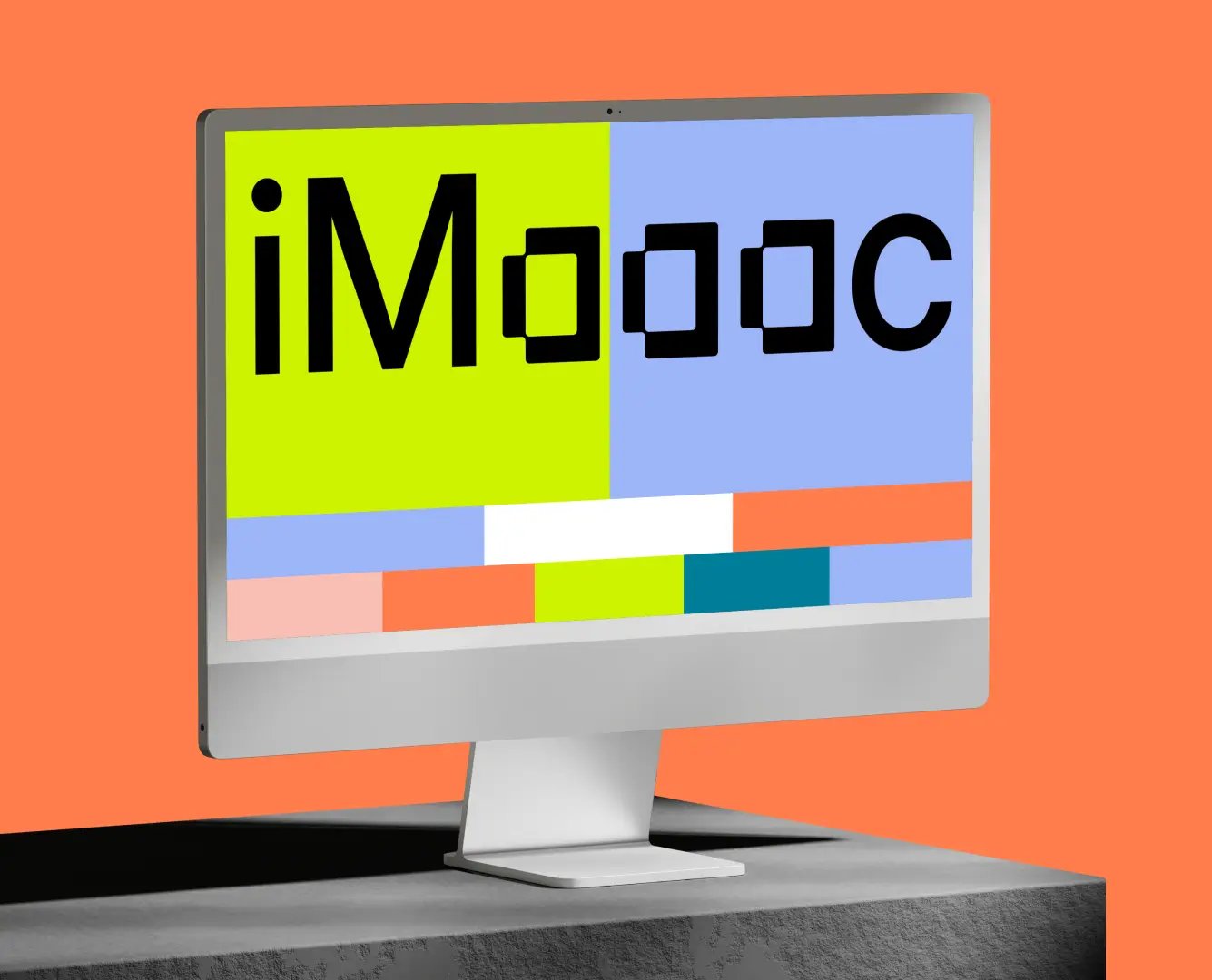 iMac Mockup on transparent background