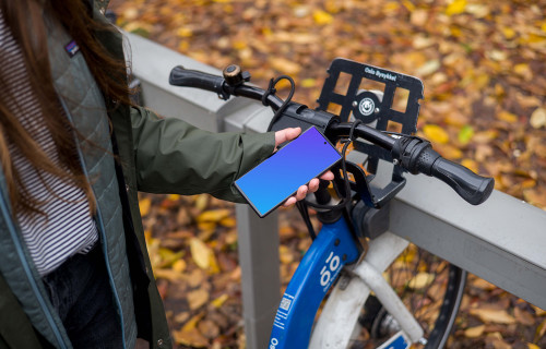 Déverrouiller un vélo avec le Google Pixel 6 mockup