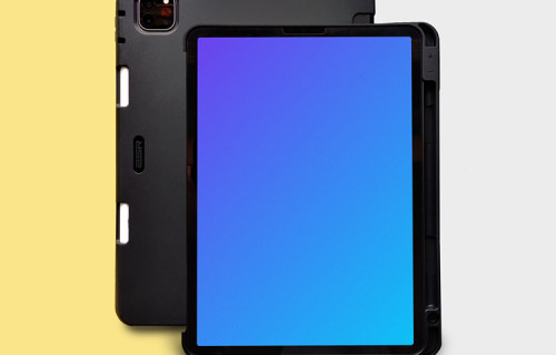 iPad mockup with case