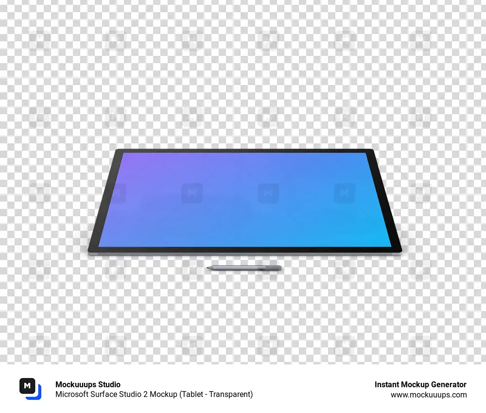 Microsoft Surface Studio 2 Mockup (Tablette - Transparent)