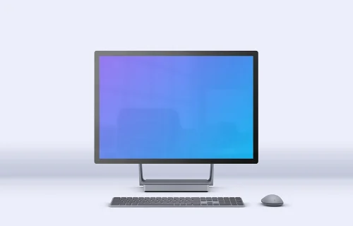 Microsoft Surface Studio 2 Mockup (Avant - Lumière)