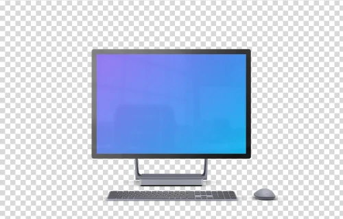 Microsoft Surface Studio 2 Mockup (Avant - Transparent)