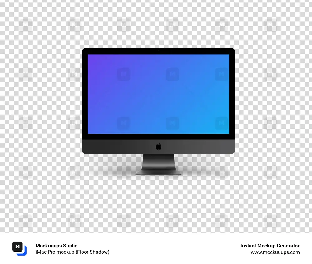 iMac Pro mockup (Floor Shadow)