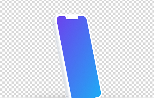 iPhone 13 Pro Clay Mockup (Perspective gauche)